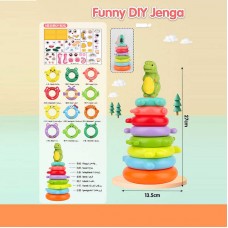 Детская пирамидка BabyToys KD 822-38 разноцветная пластмассовая