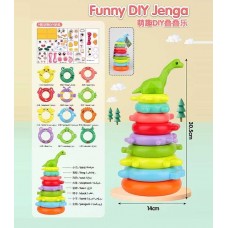 Детская пирамидка BabyToys KD 827-21, 8 уровней, пластик