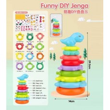 Детская пирамидка BabyToys KD 827-23, 8 уровней, пластиковая