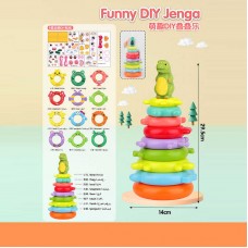 Детская пирамидка BabyToys KD 827-38 разноцветная Детская пирамидка BabyToys KD 827-38 разноцветная