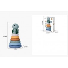 Детская пирамидка BabyToys TT 2015 разноцветная пластиковая