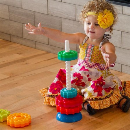 Винтовая пирамидка Fat Brain Toys SpinAgain тактильная F110ML