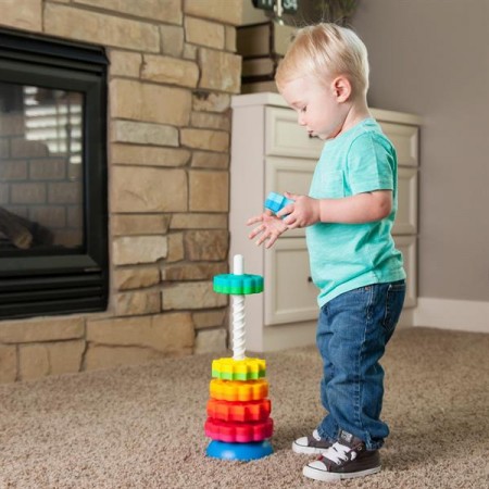 Винтовая пирамидка Fat Brain Toys SpinAgain тактильная F110ML