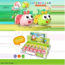 Заводна гусениця BabyToys 899A з рухомим тілом, 2 колеса Заводна гусениця BabyToys 899A з рухомим тілом, 2 колеса