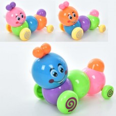 Игрушка 0590A гусеница, 10см, заводная, ездит, микс цветов, в пакете Игрушка 0590A гусеница, 10см, заводная, ездит, микс цветов, в пакете