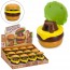 Заводная игрушка капибара в бургере BabyToys D007-1A, ездит, 6,5см