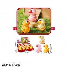 Заводна іграшка BabyToys Качка 101-121, 3 кольори, 12 шт