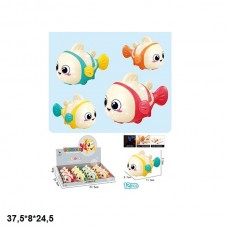 Заводная рыбка BabyToys LY2226-A17 со светом 4 цвета
