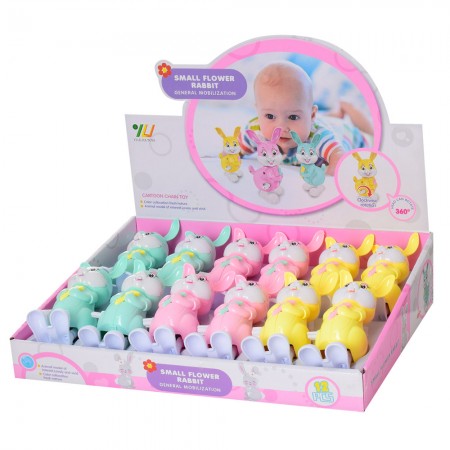 Заводна іграшка зайчик BabyToys A780-30, 12,5 см, пластик