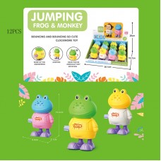Заводна іграшка BabyToys Жабеня 662-47A різнокольорова 3 колеса Заводна іграшка BabyToys Жабеня 662-47A різнокольорова 3 колеса