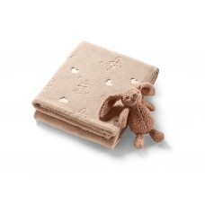 Одеяло мягкое бежевое с зайкой, BabyOno 1567/02