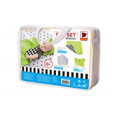 Текстильный набор зеленый Bed Set Newborn, подушка, одеяло, простыня Macik MC 110512-08