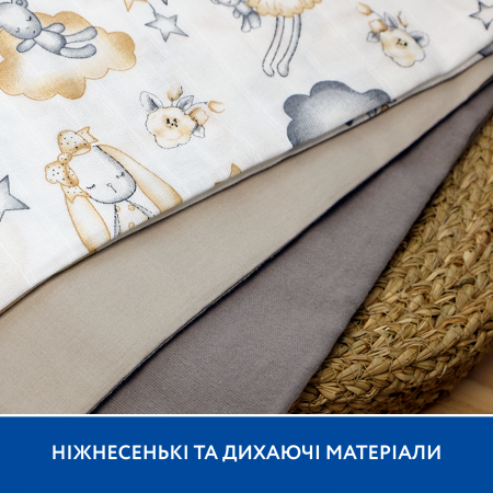 Набір пелюшок Piccolino Rabbits, 80х100 см, 3 шт. арт. 202507.01.4 колір Бежевий Набір пелюшок Piccolino Rabbits, 80х100 см, 3 шт. арт. 202507.01.4 колір Бежевий