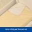 Непромокаюча пелюшка Piccolino Ivory, 100х120 см, поплін арт. 202507.03.3 колір Жовтий