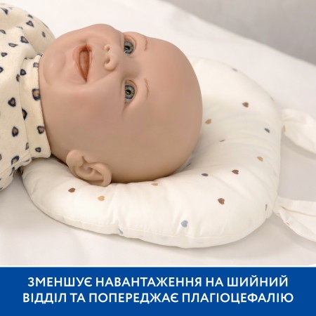 Ортопедична подушка Piccolino Hearts для новонароджених, 20х23 см арт. 202507.17.2