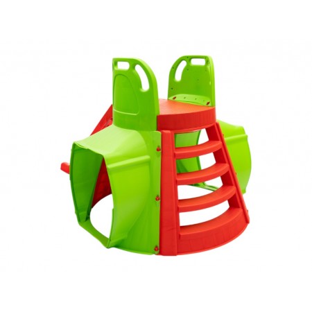 Горка с туннелем красно-зеленая Doloni Toys 01470/13