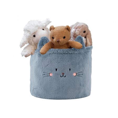 Корзина для хранения плюшевая Cute Cat 30х25 см, Kite K24-3100M-2 Корзина для хранения плюшевая Cute Cat 30х25 см, Kite K24-3100M-2
