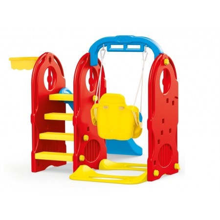 Детская игровая площадка горка с качелей 4в1, DOLU Toy Factory 3023
