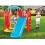 Детская игровая площадка горка с качелей 4в1, DOLU Toy Factory 3023