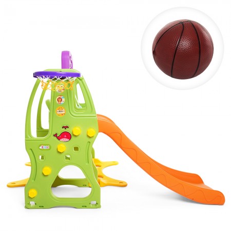 Дитяча гірка-гойдалка Bambi HF-H002 пластикова 150х120 см Дитяча гірка-гойдалка Bambi HF-H002 пластикова 150х120 см