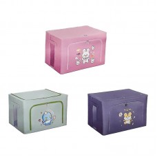 Корзина для игрушек BabyToys каркасная тканевая 50×40×33см