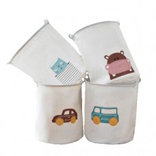 Корзина для игрушек BabyToys тканинная 35х45 см разные цвета