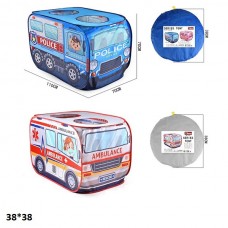 Детская палатка BabyToys 1225/1226 полиция машина в сумке 38х38см