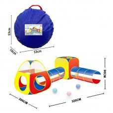 Детская палатка BabyToys 8018 B-1 разноцветная 320х200х90 см