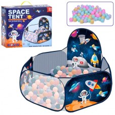 Дитячий намет манеж BabyToys MR 1476 з кільцем та кульками