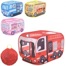 Детская палатка BabyToys MR 1483 машина с накидкой на вход