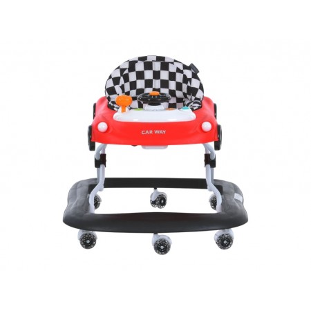 Ходунки El Camino ME 1216 CAR WAY Red-Black, музыка, стопор, 8 колес, El Camino Ходунки El Camino ME 1216 CAR WAY Red-Black, музыка, стопор, 8 колес, El Camino