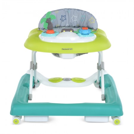 Ходунки ME 1103 PARADISE Tropical Green 3в1 муз.панель для ног, пушер, кол4шт, муз, св, салат-зел Ходунки ME 1103 PARADISE Tropical Green 3в1 муз.панель для ног, пушер, кол4шт, муз, св, салат-зел