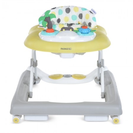 Ходунки ME 1103 PARADISE Yellow 3в1 муз.панель для ніг, пушер, кол4шт, муз, св, на батарейках, сiр-жовтий Ходунки ME 1103 PARADISE Yellow 3в1 муз.панель для ніг, пушер, кол4шт, муз, св, на батарейках, сiр-жовтий