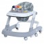 Ходунки ME 1163 MULTIWAY Gray 2в1 муз., пушер, колеса 6шт, муз, свет, на батарейках, в кор, сірий