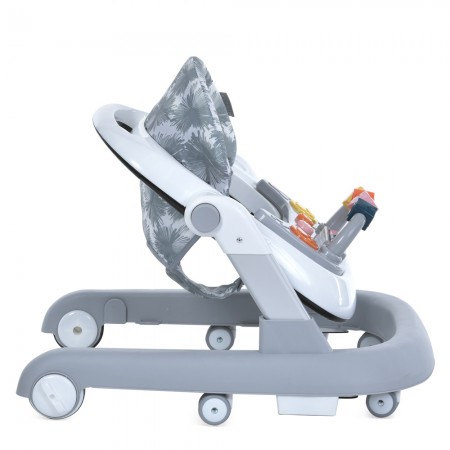 Ходунки ME 1163 MULTIWAY Gray 2в1 муз., пушер, колеса 6шт, муз, світло, на бат-ці, в кор, сірий