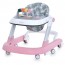 Ходунки ME 1163 MULTIWAY Pink 2в1 муз., пушер, колеса 6шт, муз, свет, на батарейках, в кор, рожевий