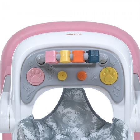 Ходунки ME 1163 MULTIWAY Pink 2в1 муз., пушер, колеса 6шт, муз, свет, на батарейках, в кор, рожевий Ходунки ME 1163 MULTIWAY Pink 2в1 муз., пушер, колеса 6шт, муз, свет, на батарейках, в кор, рожевий