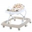 Ходунки ME 1184 FUN Beige музика, колеса 8шт, стопор, на бат-ці, бежевий