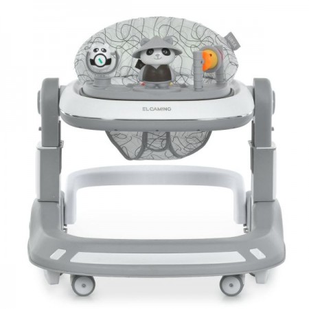 Ходунки ME 1200 URSA Gray 2в1 муз., пушер, колеса 6шт, свет, в кор, серый