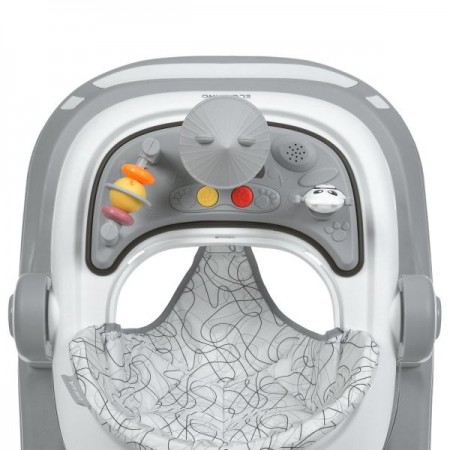 Ходунки ME 1200 URSA Gray 2в1 муз., пушер, колеса 6шт, свет, в кор, серый
