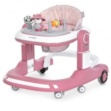Ходунки ME 1200 URSA Pink 2в1 муз., пушер, колеса 6шт, свет, на батарейках, в кор, рожевий