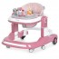Ходунки ME 1200 URSA Pink 2в1 муз., пушер, колеса 6шт, світло, на бат-ці, в кор, рожевий