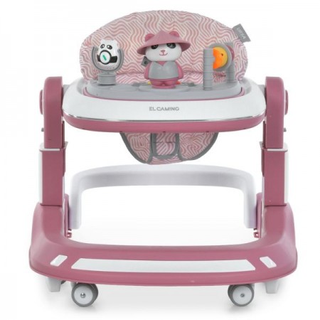 Ходунки ME 1200 URSA Pink 2в1 муз., пушер, колеса 6шт, світло, на бат-ці, в кор, рожевий Ходунки ME 1200 URSA Pink 2в1 муз., пушер, колеса 6шт, світло, на бат-ці, в кор, рожевий