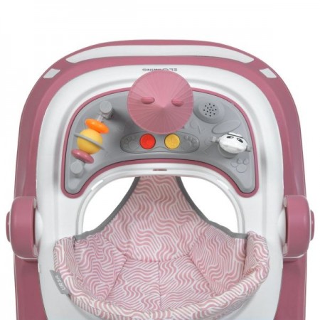 Ходунки ME 1200 URSA Pink 2в1 муз., пушер, колеса 6шт, світло, на бат-ці, в кор, рожевий Ходунки ME 1200 URSA Pink 2в1 муз., пушер, колеса 6шт, світло, на бат-ці, в кор, рожевий