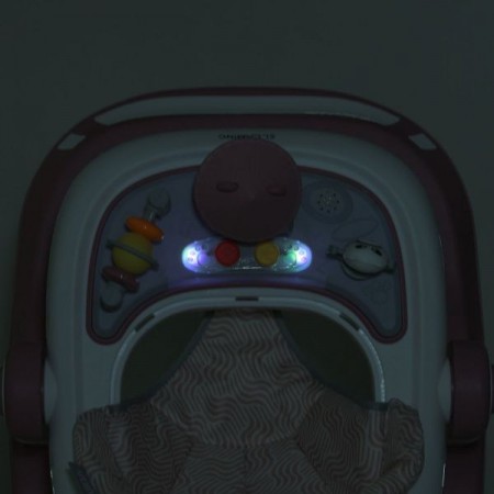 Ходунки ME 1200 URSA Pink 2в1 муз., пушер, колеса 6шт, світло, на бат-ці, в кор, рожевий Ходунки ME 1200 URSA Pink 2в1 муз., пушер, колеса 6шт, світло, на бат-ці, в кор, рожевий