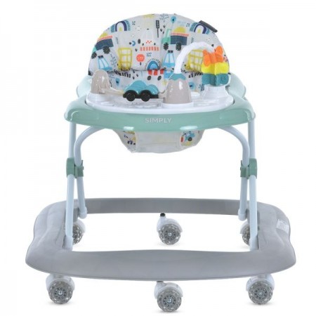 Ходунки ME 1215 SIMPLY Green музика, колеса 8шт, стопор, на бат-ці, зелений Ходунки ME 1215 SIMPLY Green музика, колеса 8шт, стопор, на бат-ці, зелений