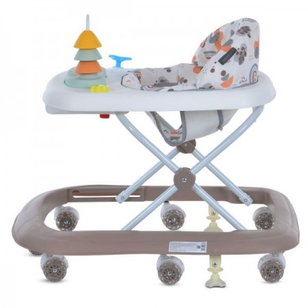 Ходунки ME 1217 PYRAMID Mocha музика, колеса 8шт, стопор, на бат-ці, бежевий Ходунки ME 1217 PYRAMID Mocha музика, колеса 8шт, стопор, на бат-ці, бежевий