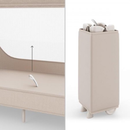 Коляска-манеж Kinderkraft Leody Up Beige KCLEODUPBEG0000 Коляска-манеж Kinderkraft Leody Up Beige KCLEODUPBEG0000