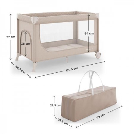 Коляска-манеж Kinderkraft Leody Up Beige KCLEODUPBEG0000 Коляска-манеж Kinderkraft Leody Up Beige KCLEODUPBEG0000