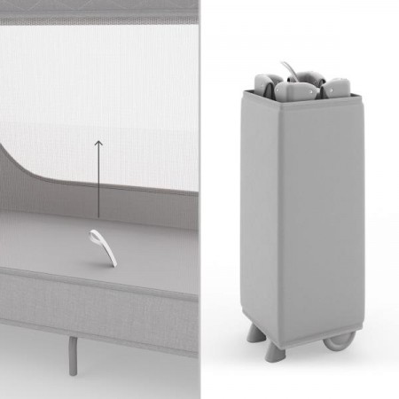 Кровать-манеж Kinderkraft Leody Up Grey KCLEODUPGRY0000 Кровать-манеж Kinderkraft Leody Up Grey KCLEODUPGRY0000